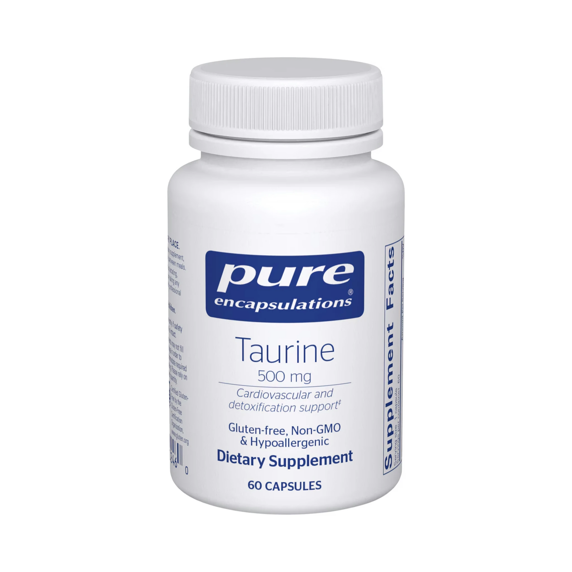 Pure Encapsulations Taurine 500mg 60 Capsules