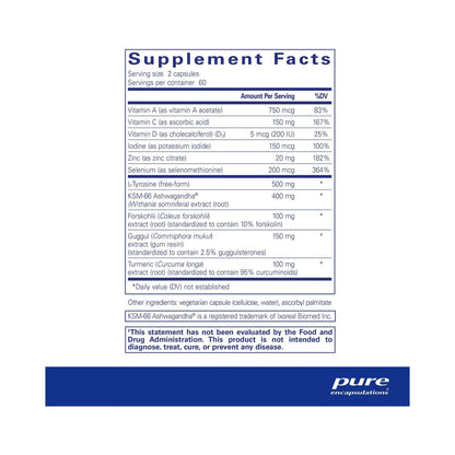Pure Encapsulations Thyroid Support Complex 120 Capsules