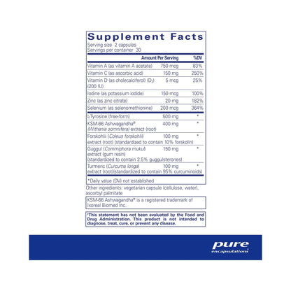 Pure Encapsulations Thyroid Support Complex 60 Capsules
