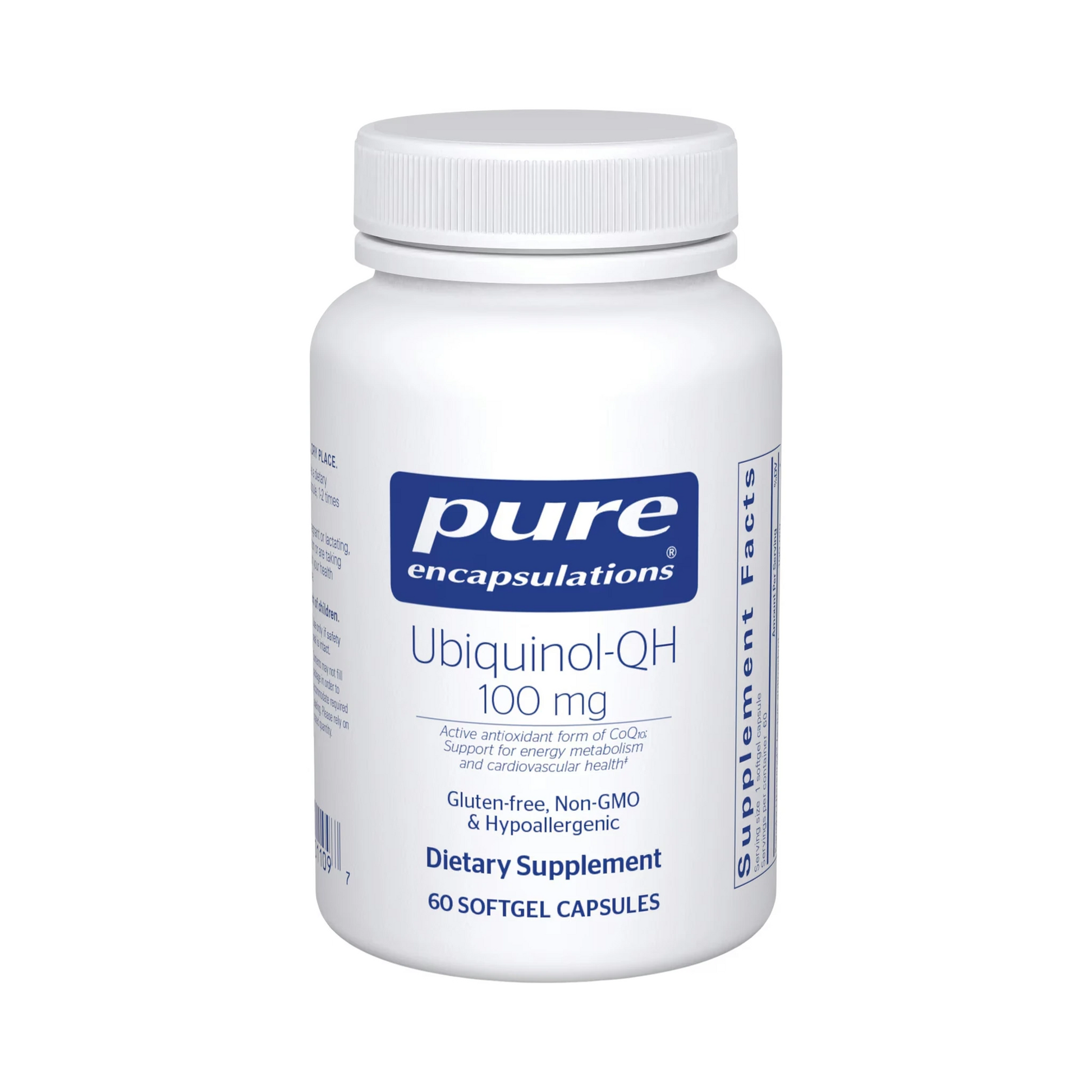 Pure Encapsulations Ubiquinol-QH 100mg 60 Capsules