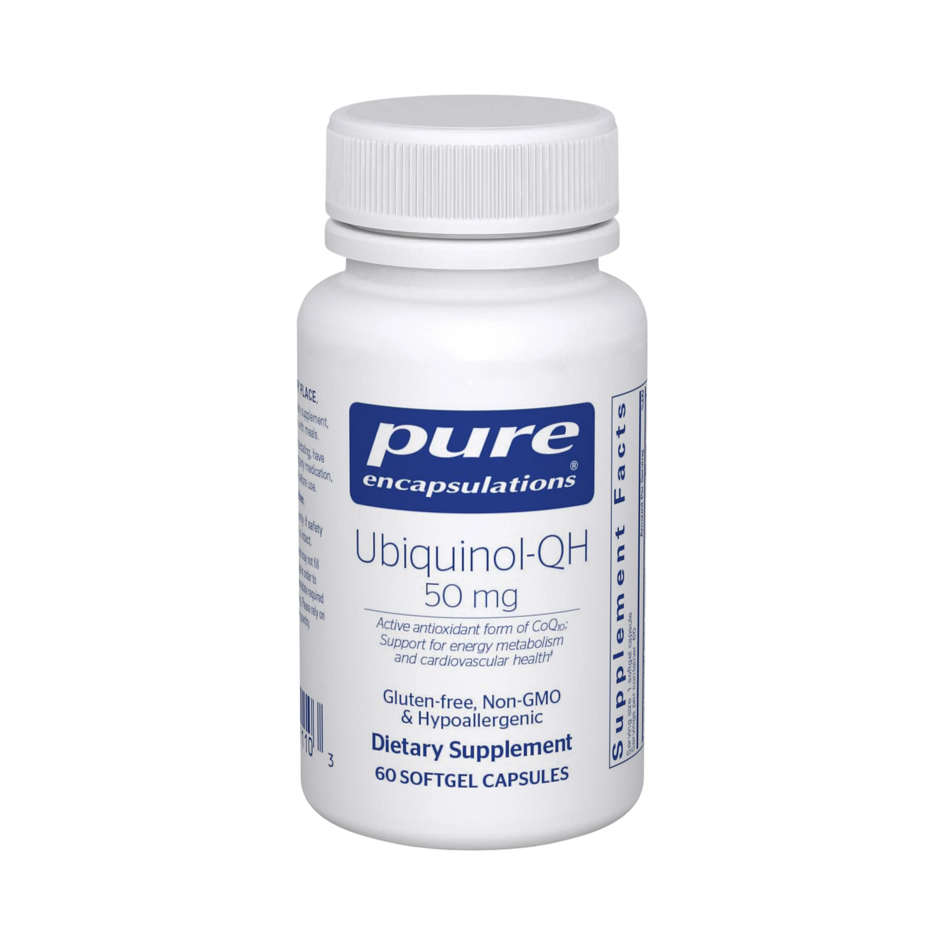 Pure Encapsulations Ubiquinol-QH 50mg 60 Capsules