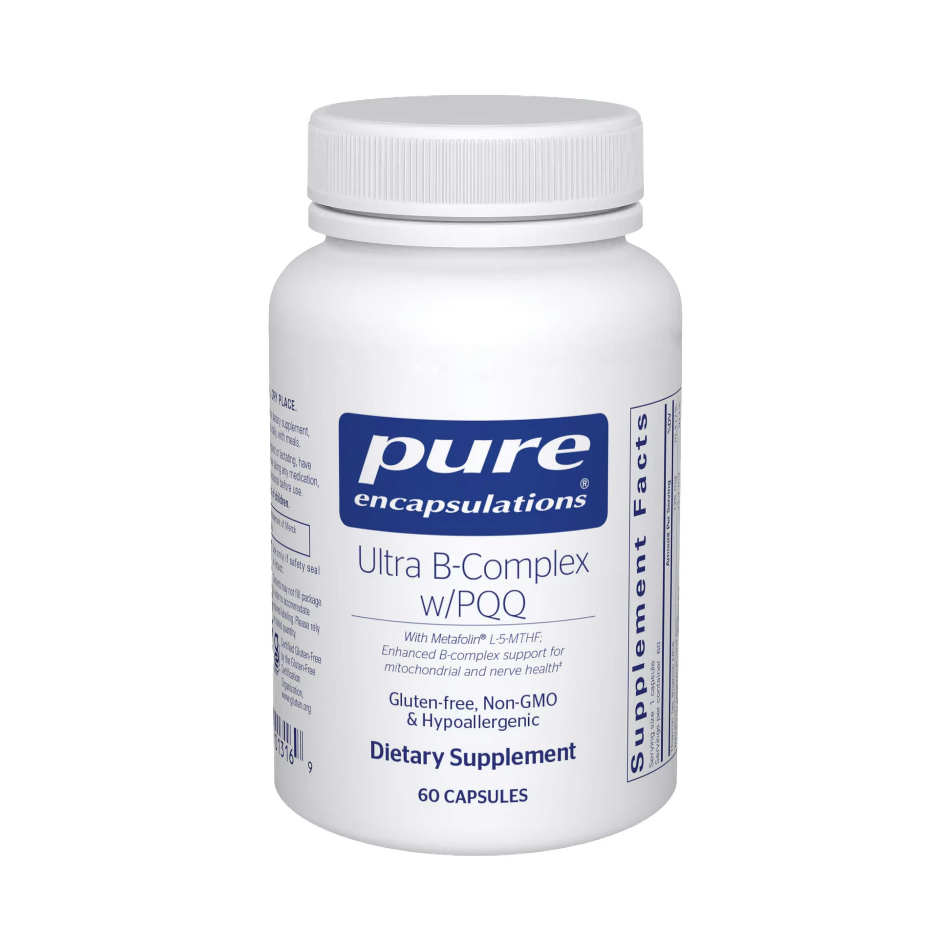 Pure Encapsulations Ultra B-Complex w/ PQQ 60 Capsules