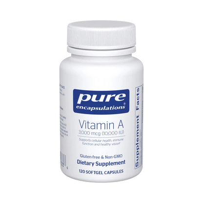 Pure Encapsulations Vitamin A 3,000 mcg (10,000 IU) 120 Capsules