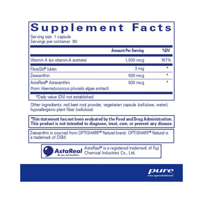 Pure Encapsulations Vitamin A + Carotenoids 90 Capsules