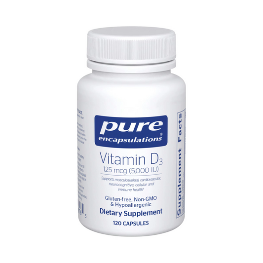Pure Encapsulations Vitamin D3 125 mcg (5,000 IU) 120 Capsules