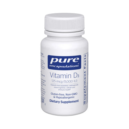 Pure Encapsulations Vitamin D3 125 mcg (5,000 IU) 30 Capsules