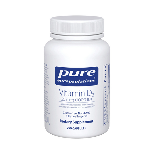 Pure Encapsulations Vitamin D3 25 mcg (1,000 IU) 250 Capsules