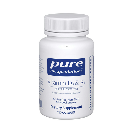 Pure Encapsulations Vitamin D3 & K2 120 Capsules