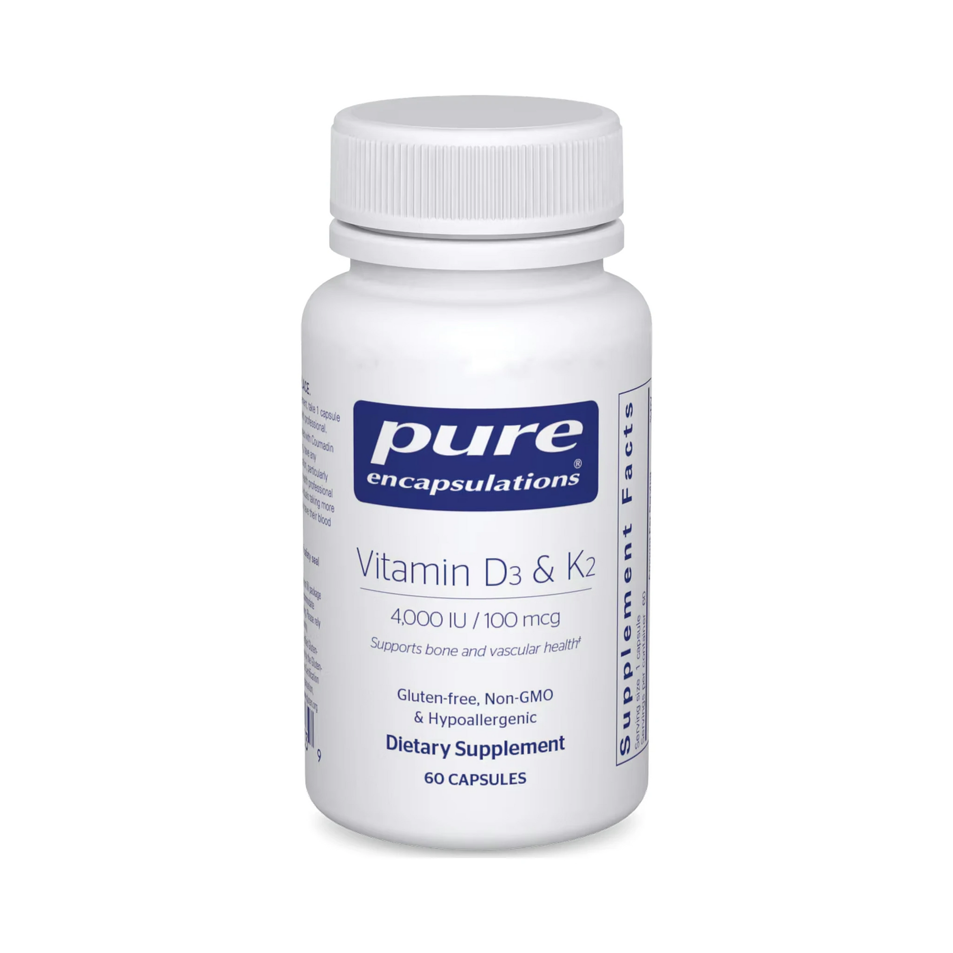 Pure Encapsulations Vitamin D3 & K2 60 Capsules