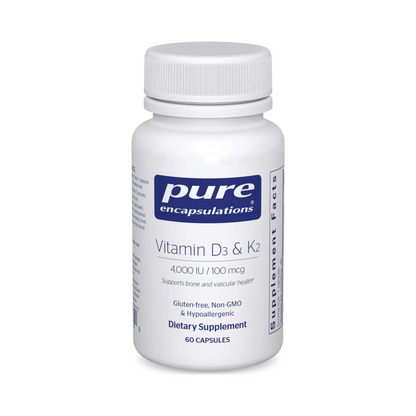 Pure Encapsulations Vitamin D3 & K2 60 Capsules