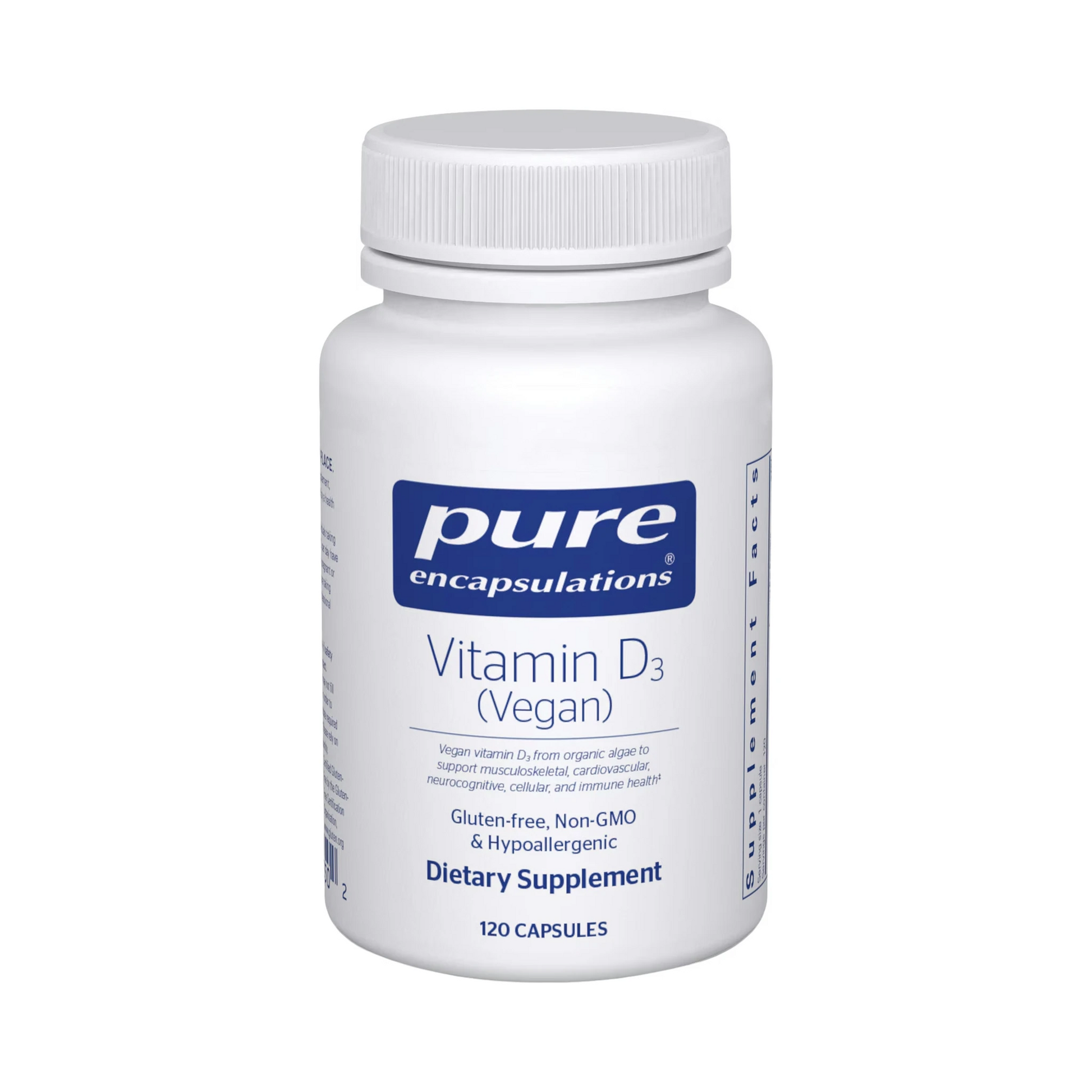 Pure Encapsulations Vitamin D3 (vegan) 120 Capsules