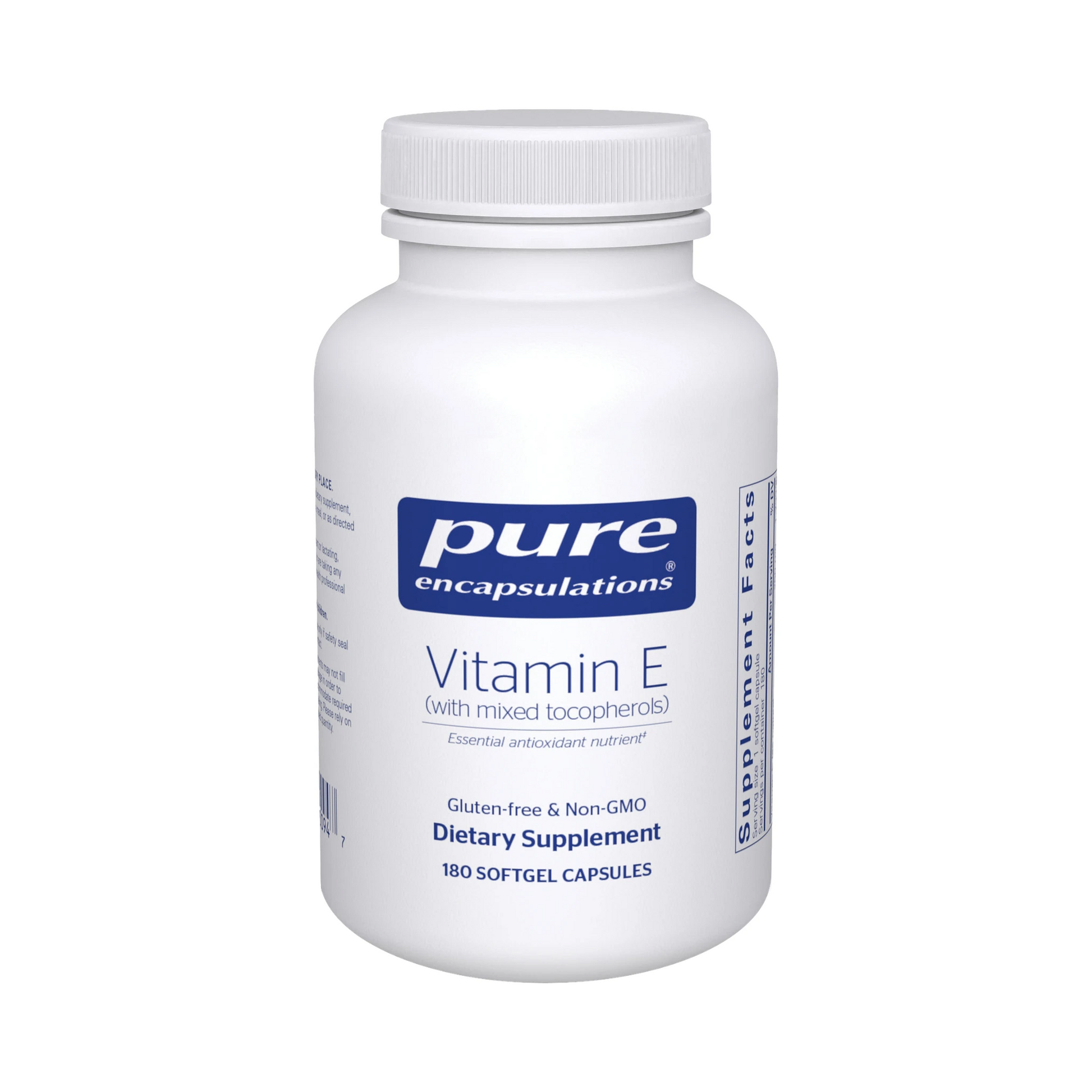 Pure Encapsulations Vitamin E (with mixed tocopherols) 180 Capsules