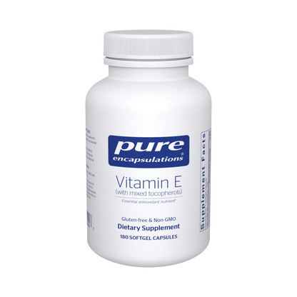 Pure Encapsulations Vitamin E (with mixed tocopherols) 180 Capsules