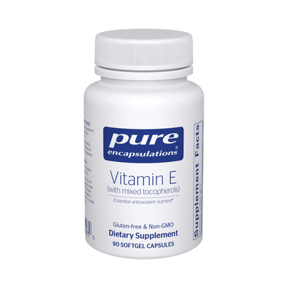 Pure Encapsulations Vitamin E (with mixed tocopherols) 90 Capsules