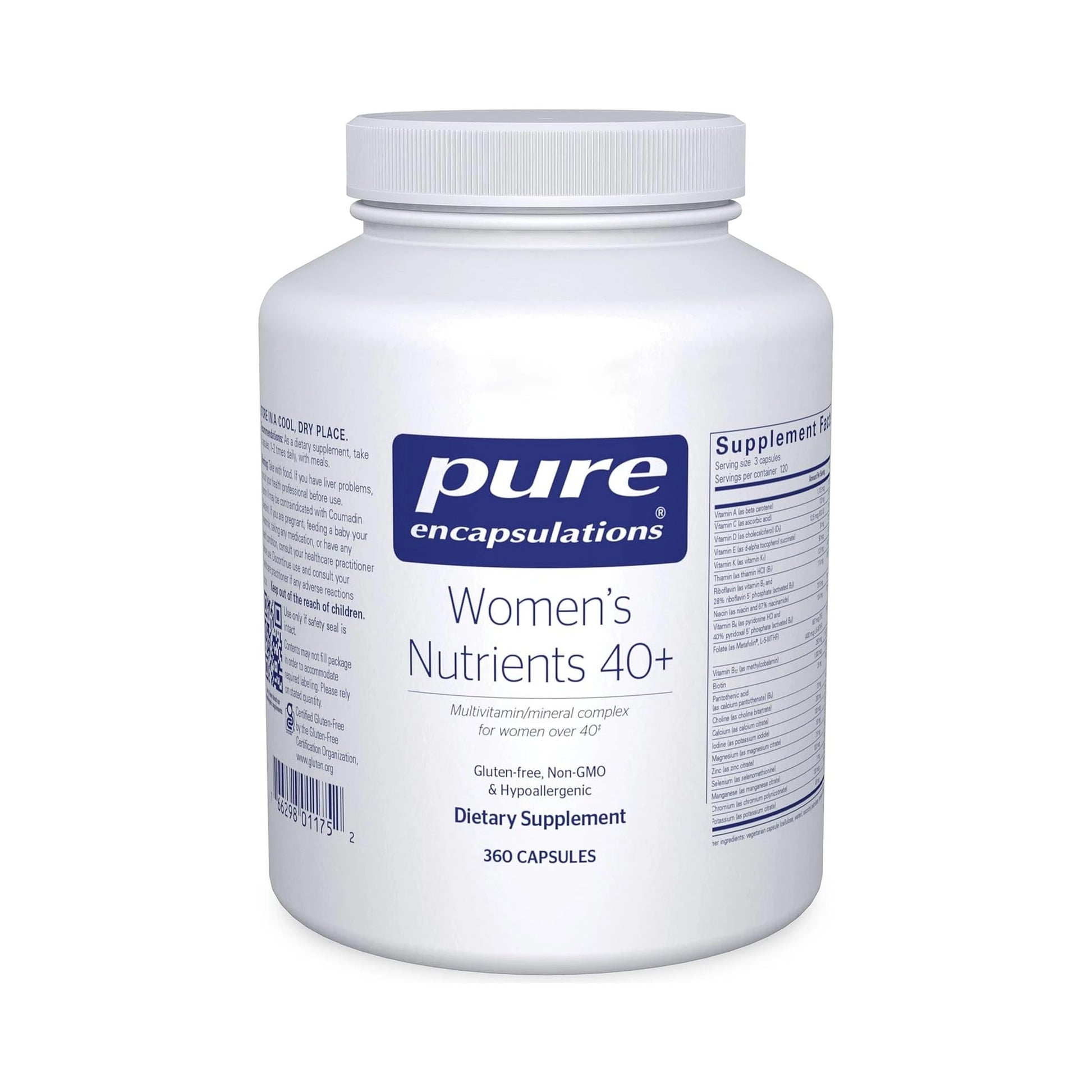 Pure Encapsulations Women’s Nutrients 40+ 360 Capsules
