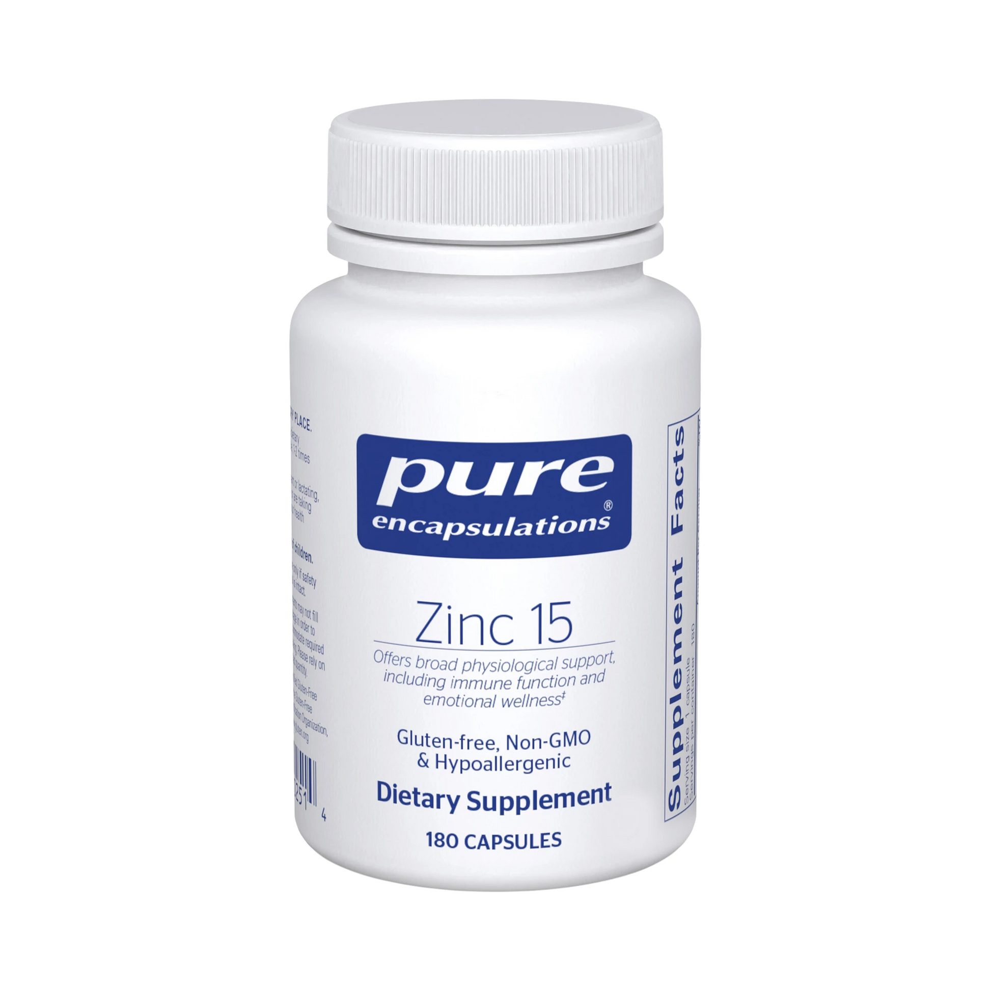 Pure Encapsulations Zinc 15 60 Capsules