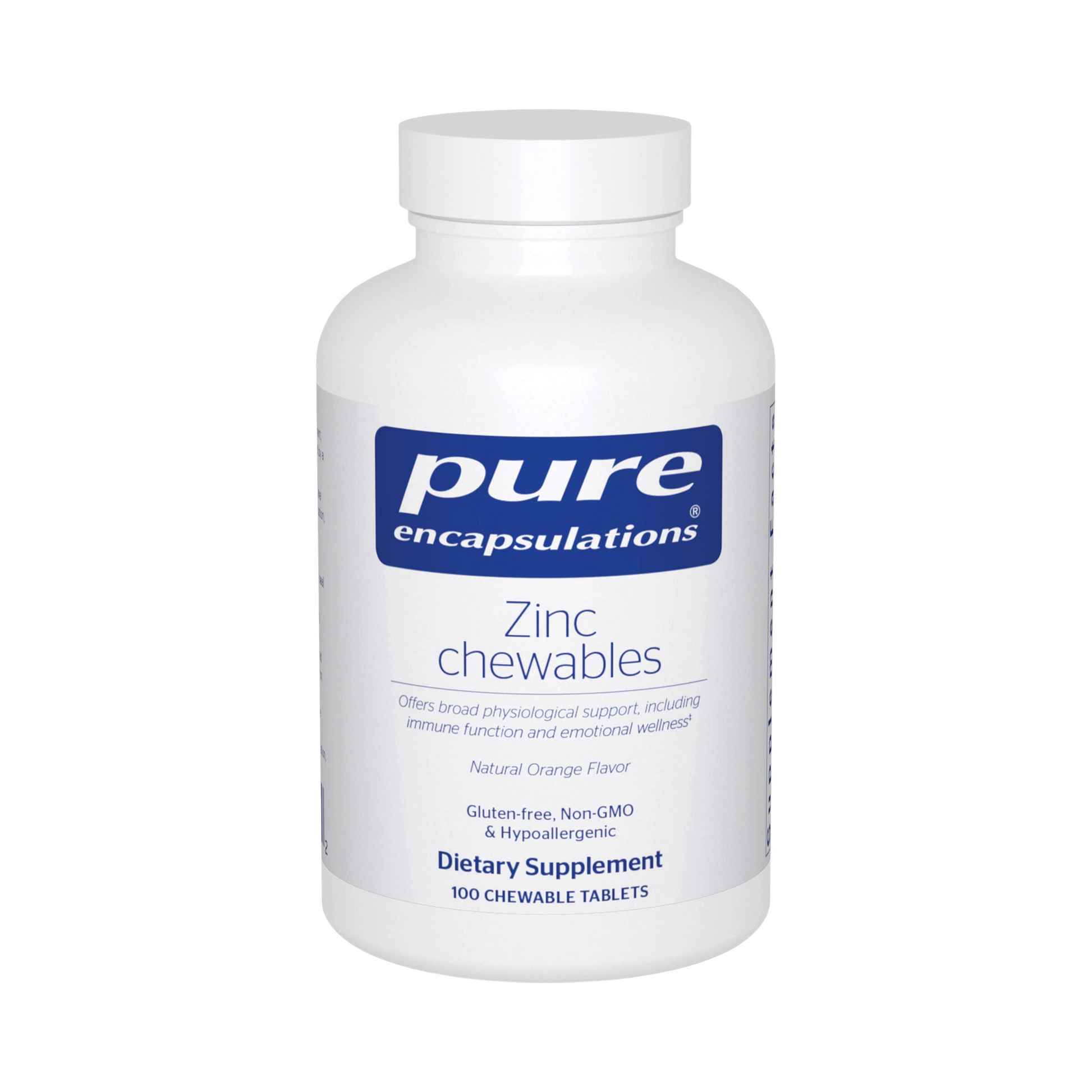 Pure Encapsulations Zinc Chewables 100 Chewable Tablets
