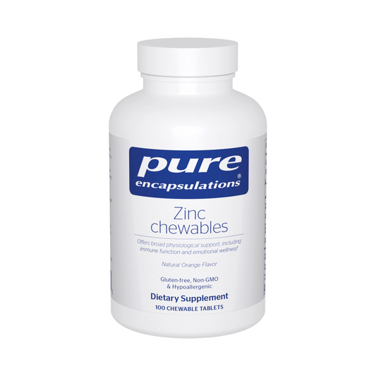 Pure Encapsulations Zinc Chewables 100 Chewable Tablets