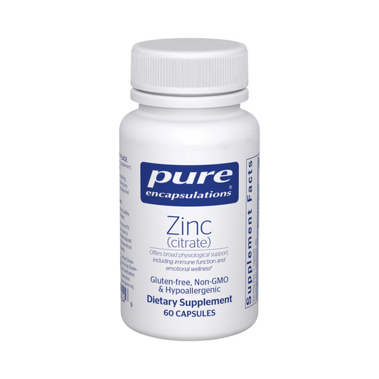 Pure Encapsulations Zinc (citrate) 60 Capsules