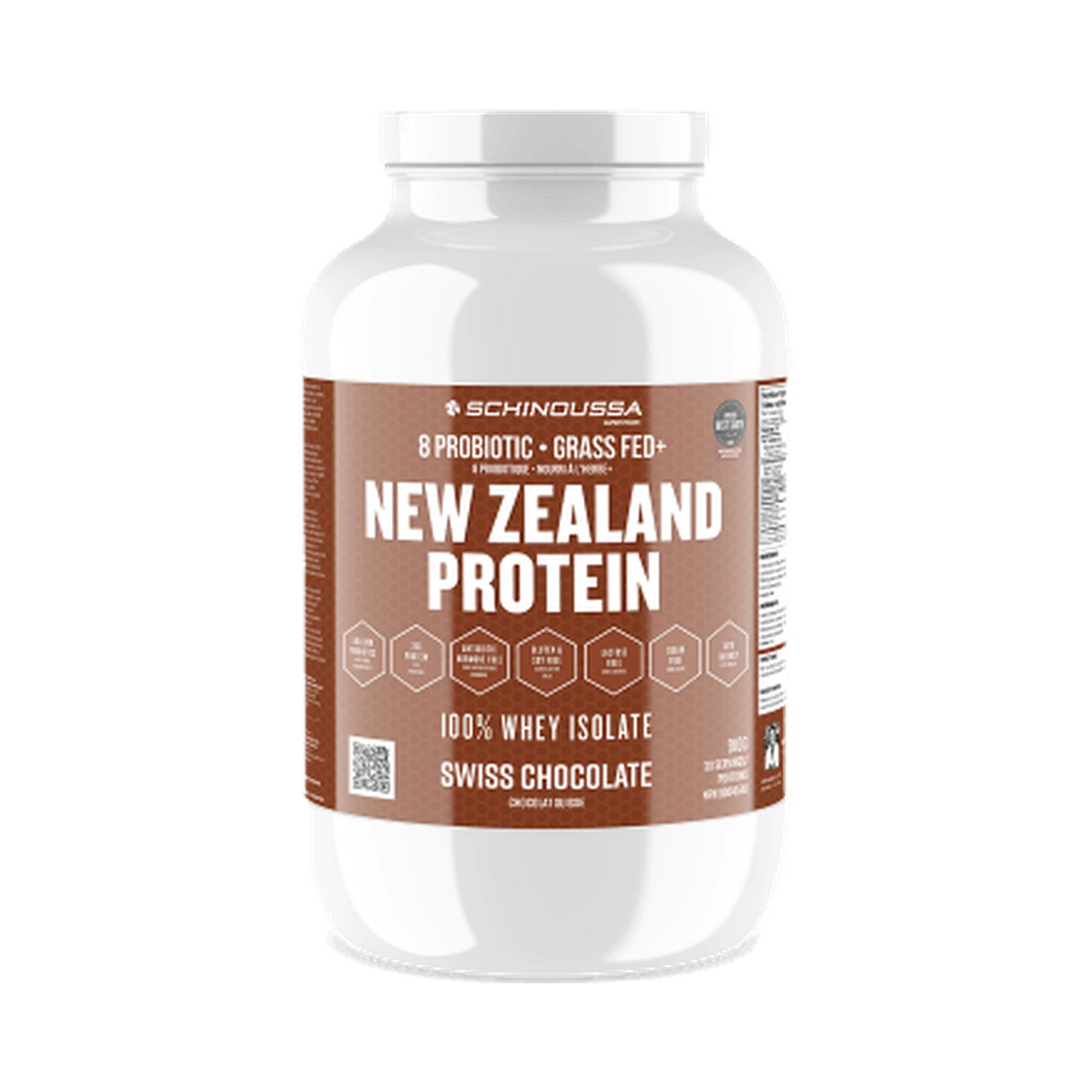Schinoussa New Zealand Probiotic Whey Isolate Chocolate 910g