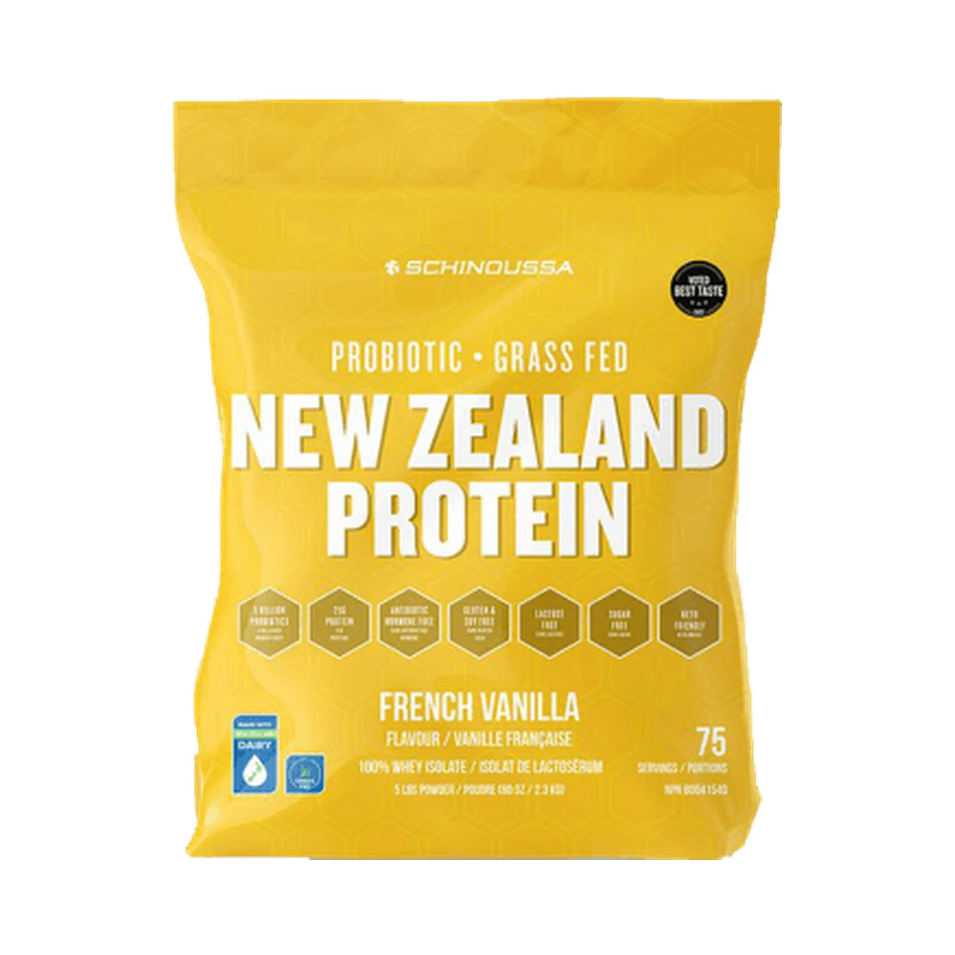 Schinoussa New Zealand Probiotic Whey Isolate Vanilla 5lbs