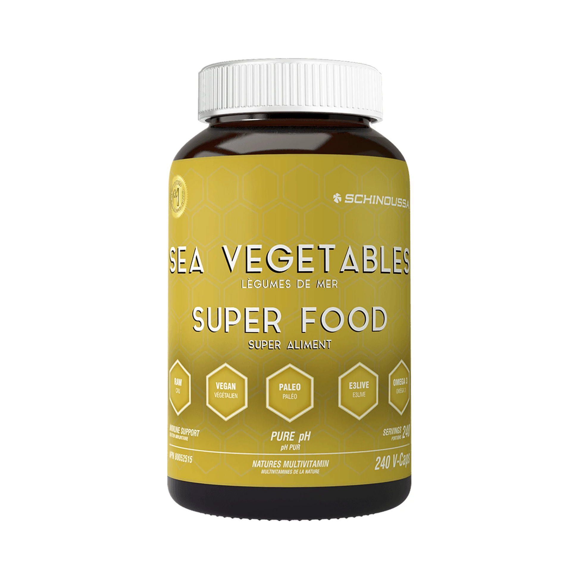 Schinoussa Raw Sea Vegetables Pure 240 Capsules