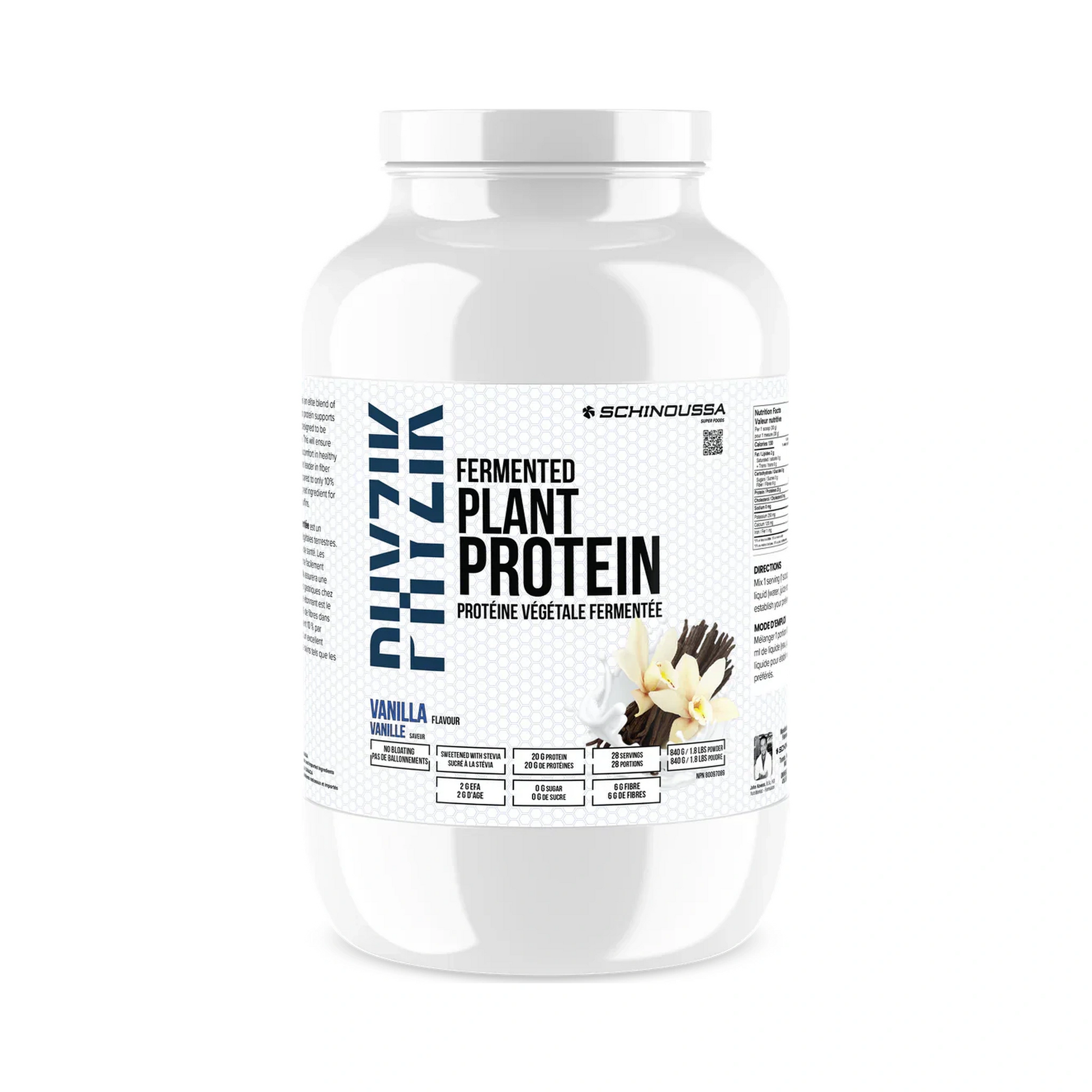 Schinoussa Raw Vegan Protein Vanilla 840g