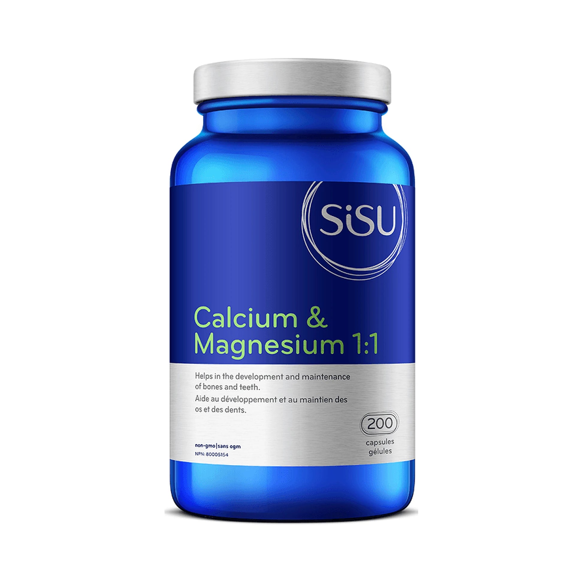 Sisu Calcium & Magnesium 1:1 with D3 200 Capsules
