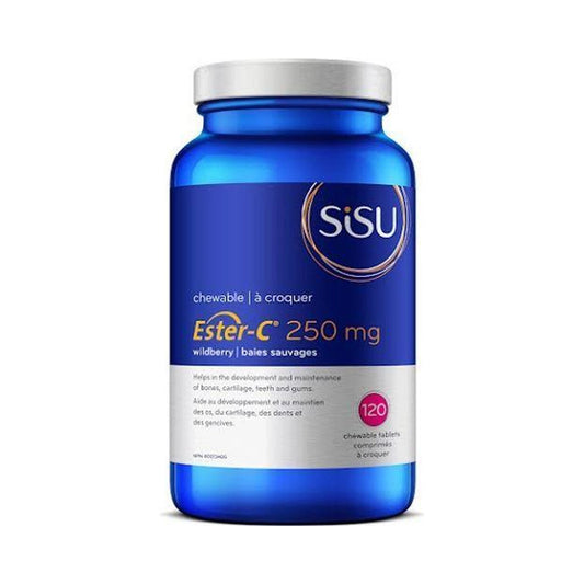 Sisu Ester-C 250mg Berry 120 Chewable Tablets