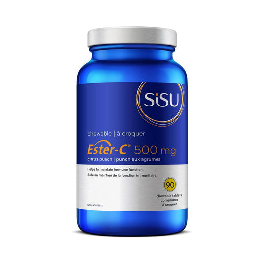 Sisu Ester-C 500mg Citrus 90 Chewable Tablets