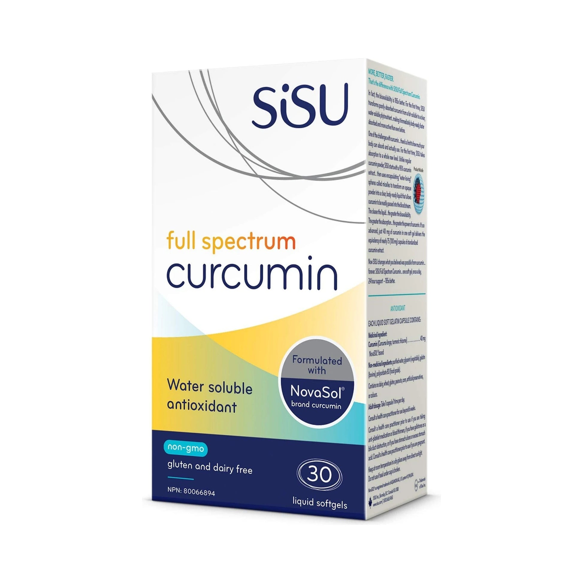 Sisu Full Spectrum Curcumin 30 Softgels