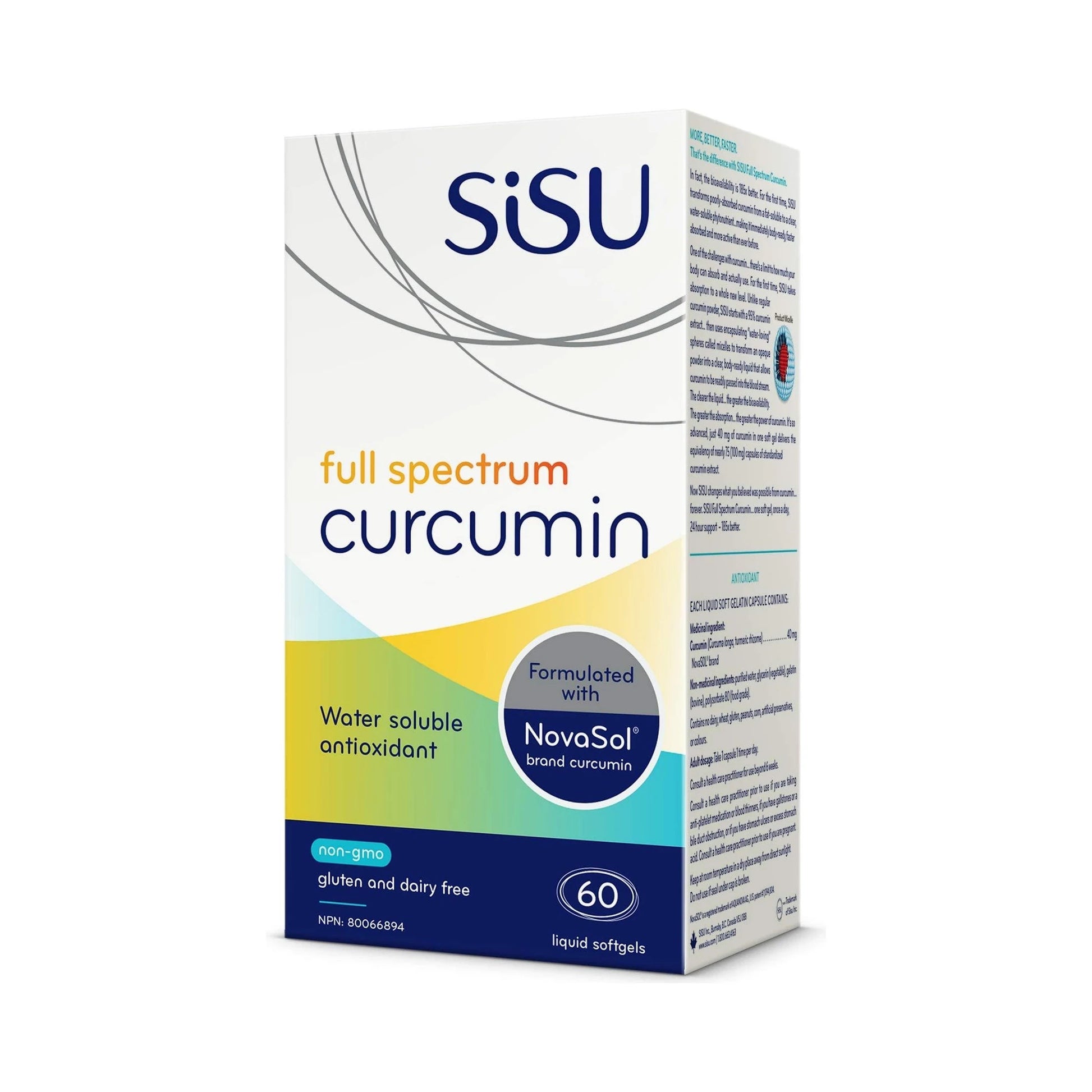 Sisu Full Spectrum Curcumin 60 Softgels