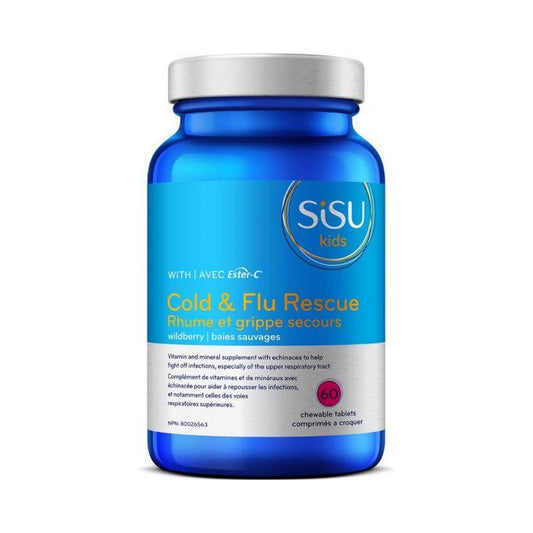 Sisu Kids Cold & Flu Rescue Berry 60 Chewable Tablets