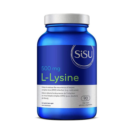 Sisu L-Lysine 500mg 90 Veg Capsules