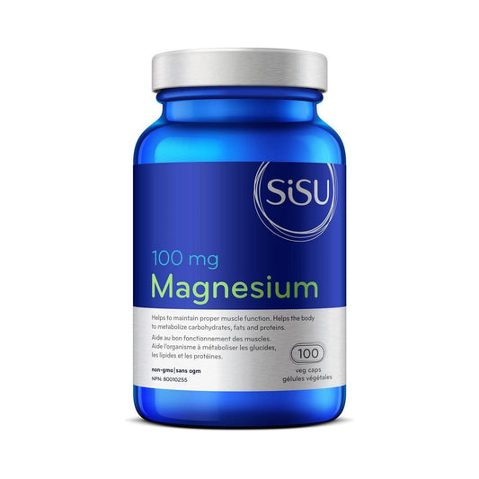 Sisu Magnesium 100mg 100 Veg Capsules