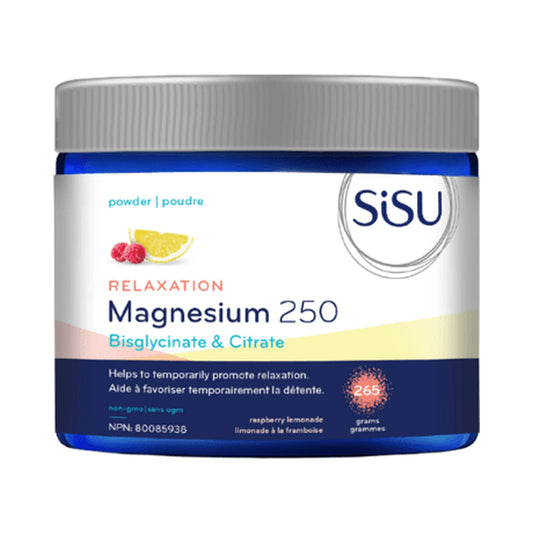 Sisu Magnesium 250 Relaxation Blend Powder Raspberry Lemonade 265g