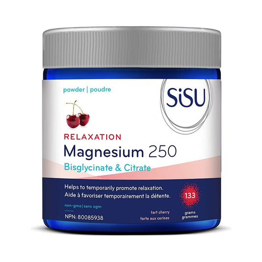 Sisu Magnesium 250 Relaxation Blend Powder Tart Cherry 133g