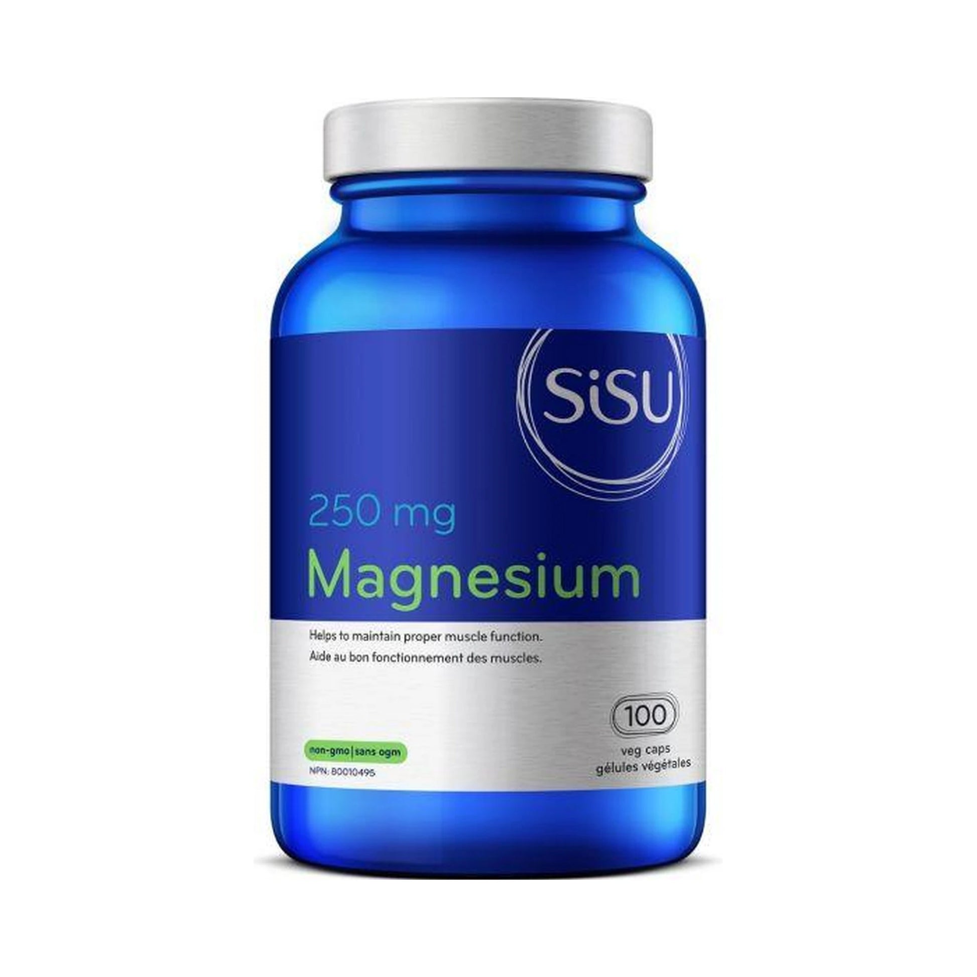 Sisu Magnesium 250mg 100 Veg Capsules