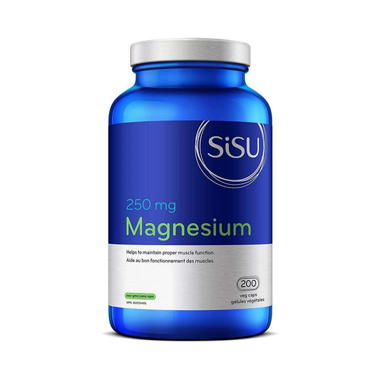 Sisu Magnesium 250mg 200 Veg Capsules