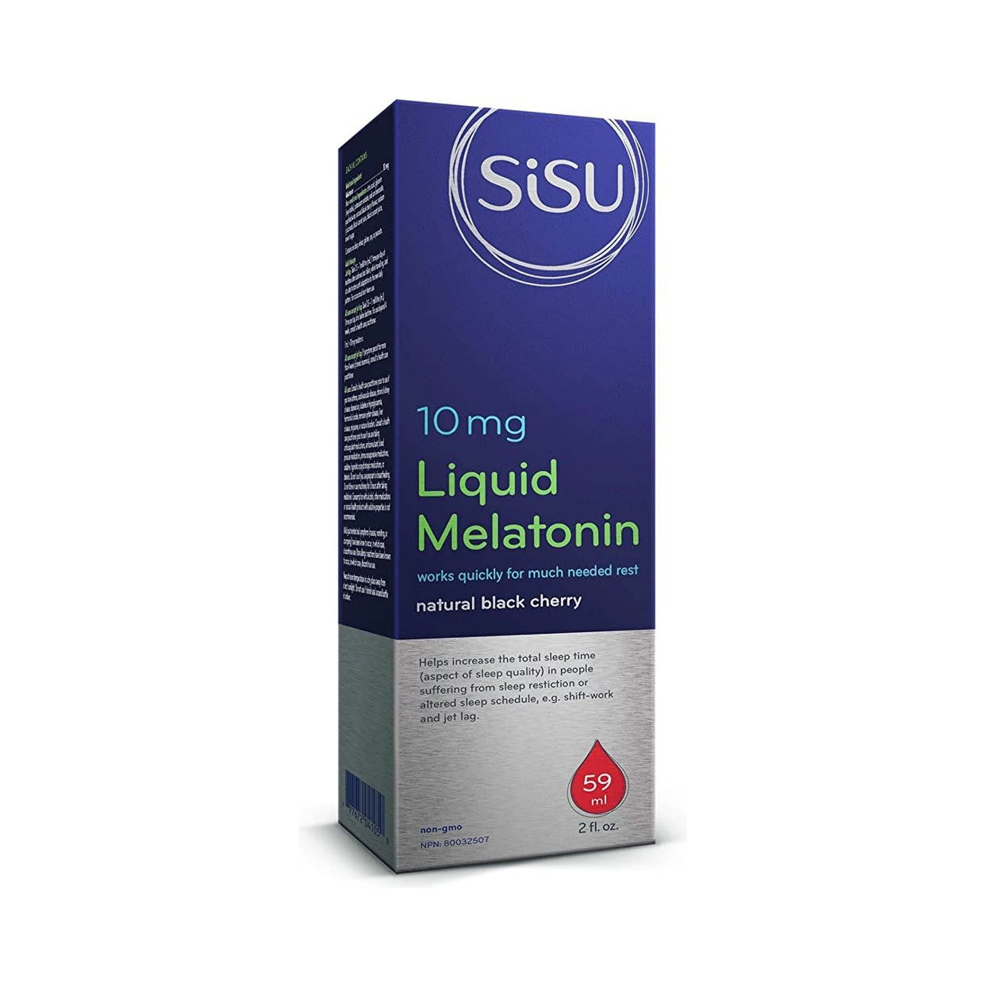 Sisu Melatonin Liquid 10mg Black Cherry 59mL