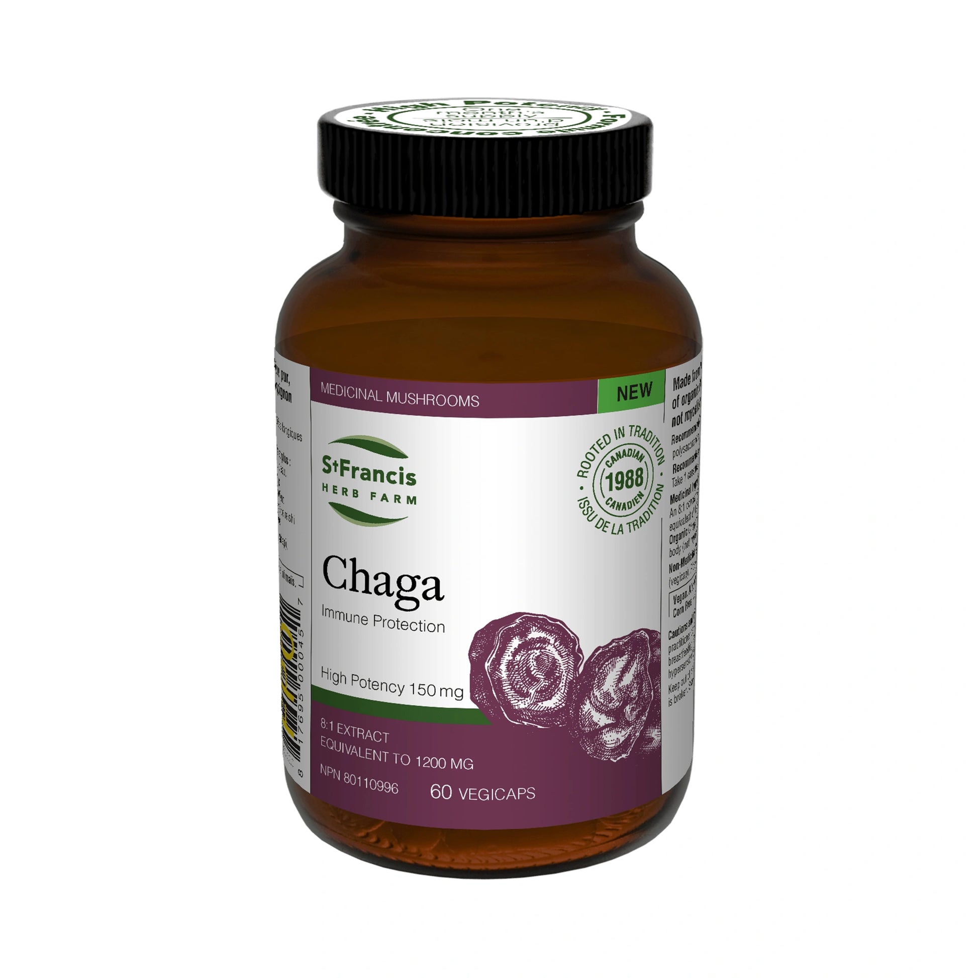 St. Francis Chaga (8:1 Extract) 60 Capsules