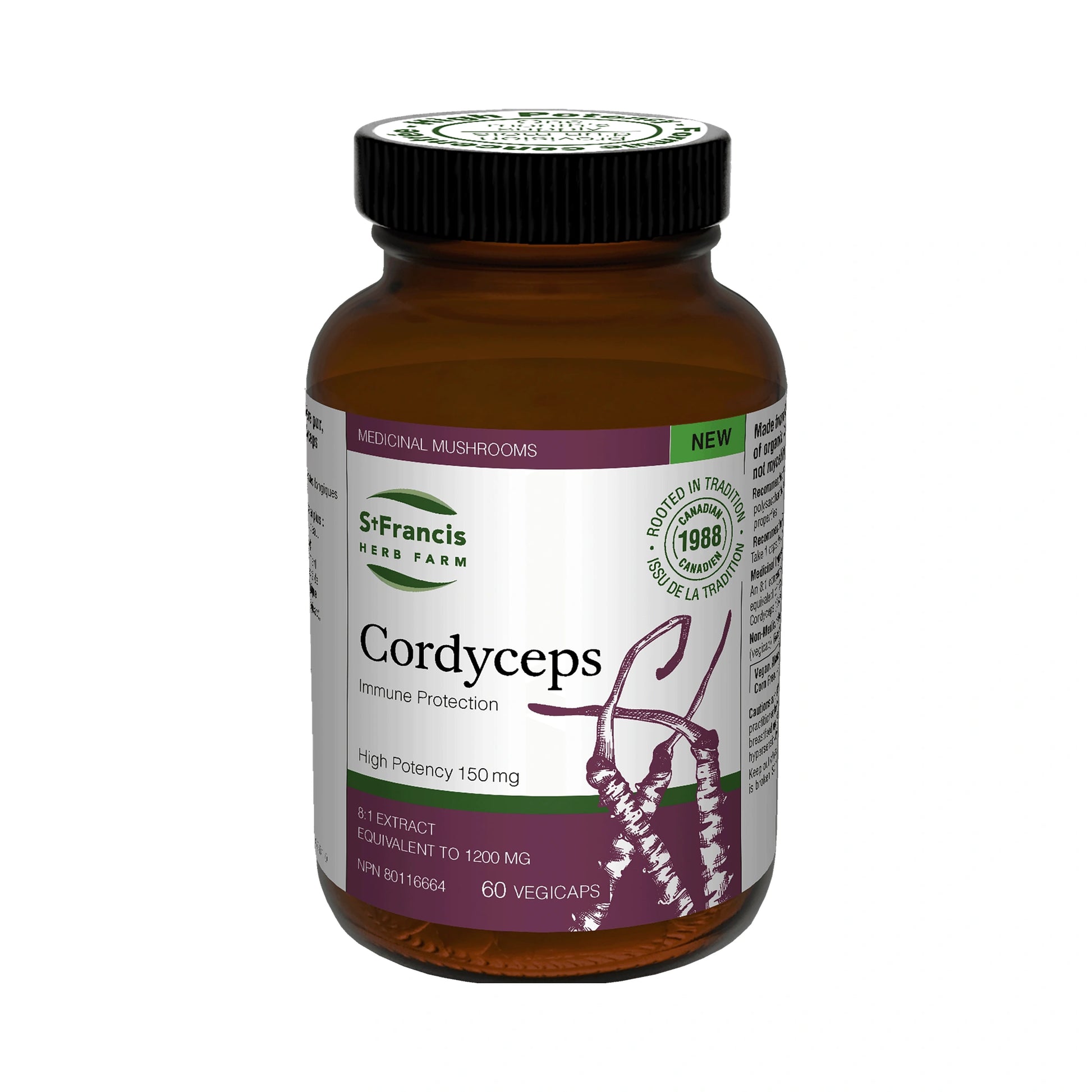 St. Francis Cordyceps 8:1 Extract 60 Capsules