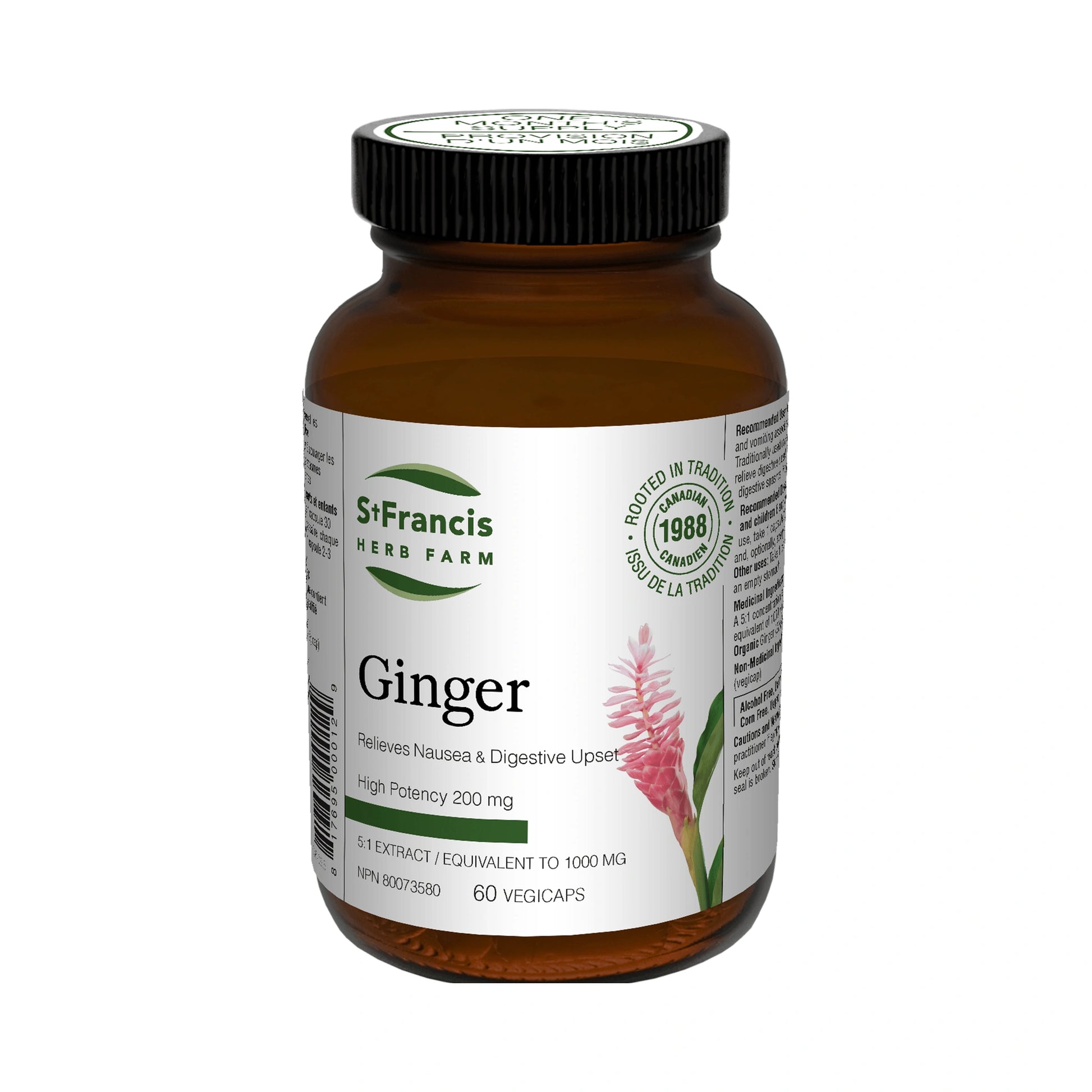 St. Francis Ginger 5:1 Extract 60 Capsules