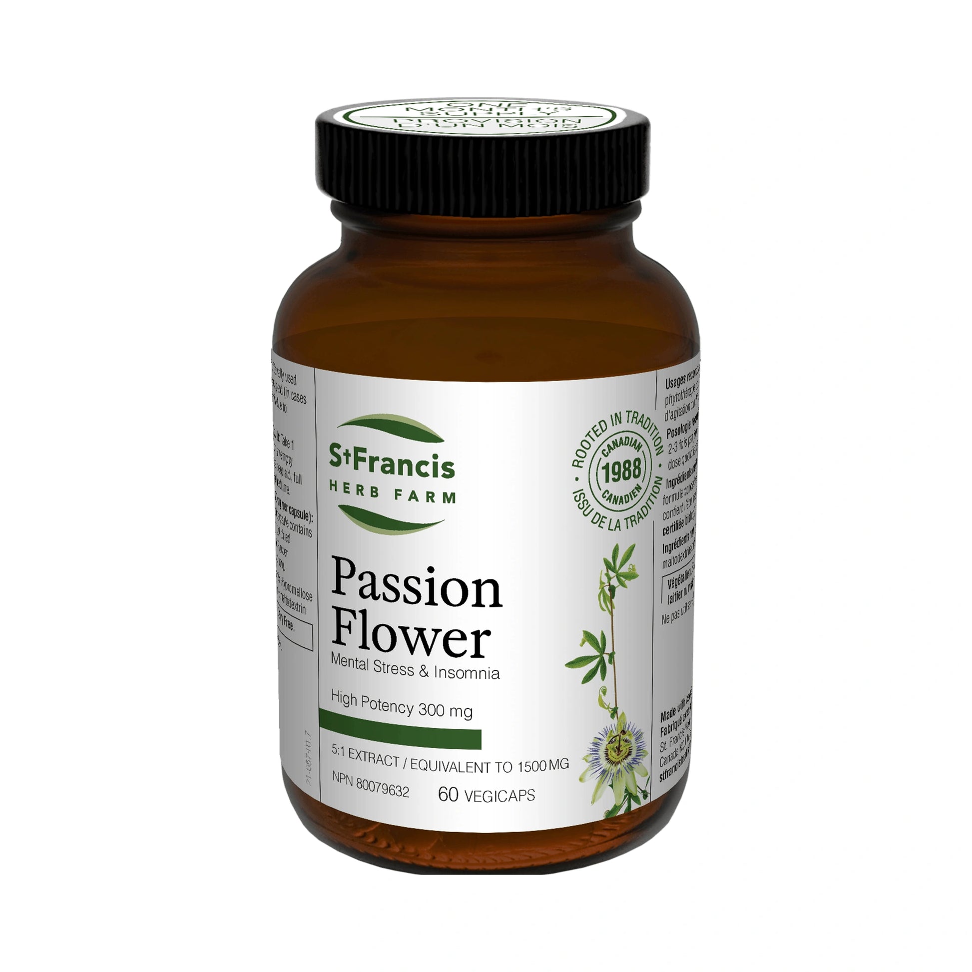 St. Francis Passion Flower 5:1 Extract 60 Capsules