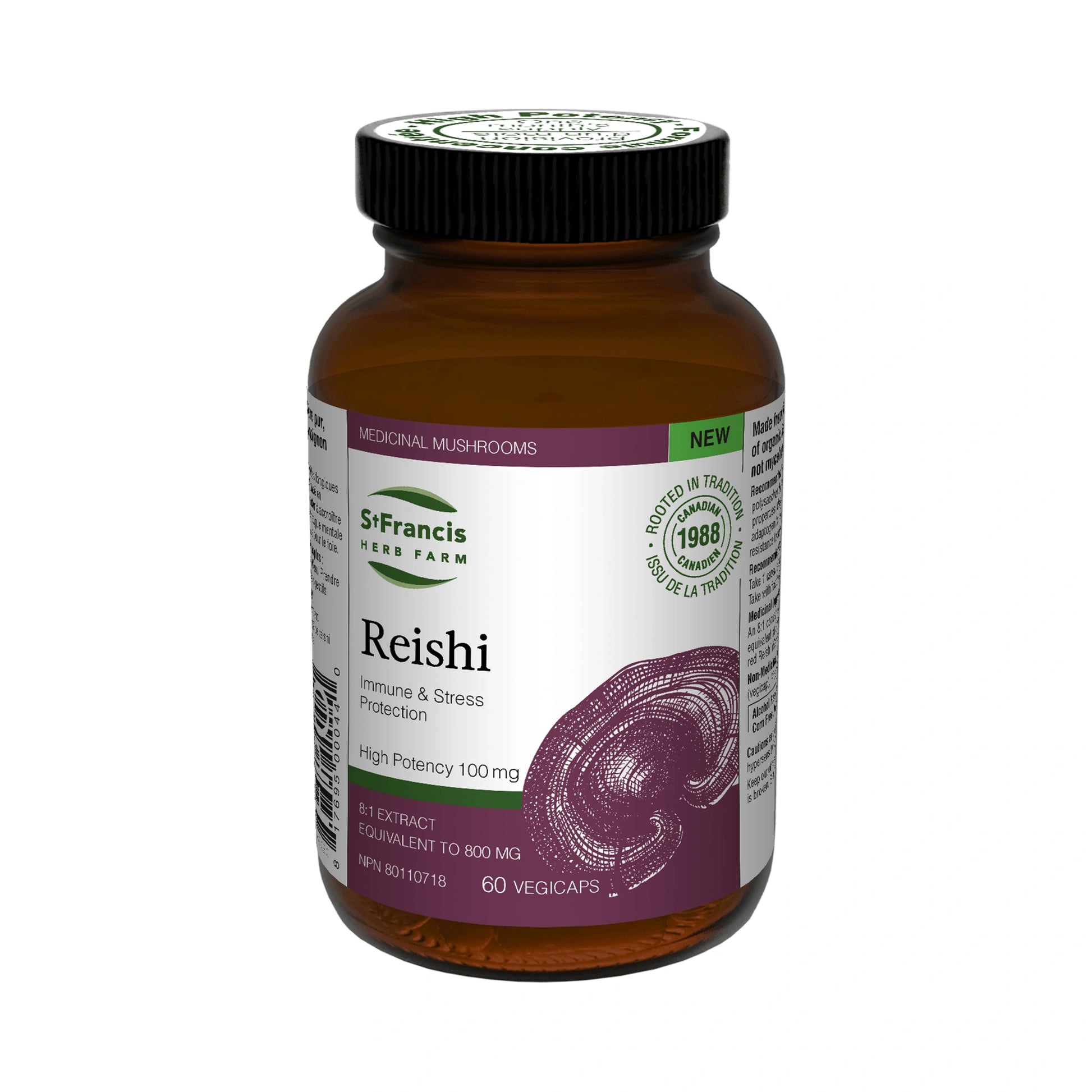 St. Francis Reishi 8:1 Extract 60 Capsules