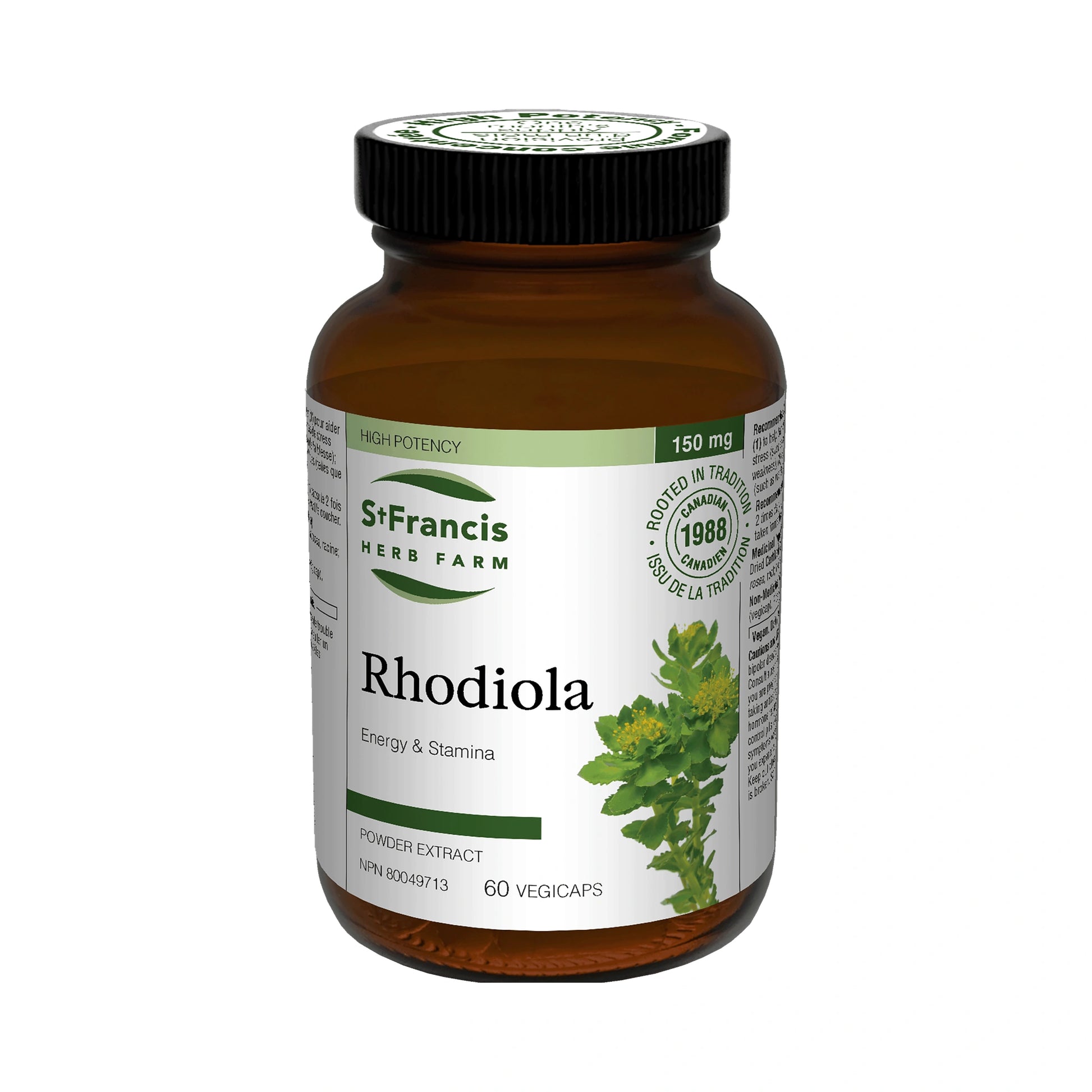 St. Francis Rhodiola 5:1 Extract 60 Capsules