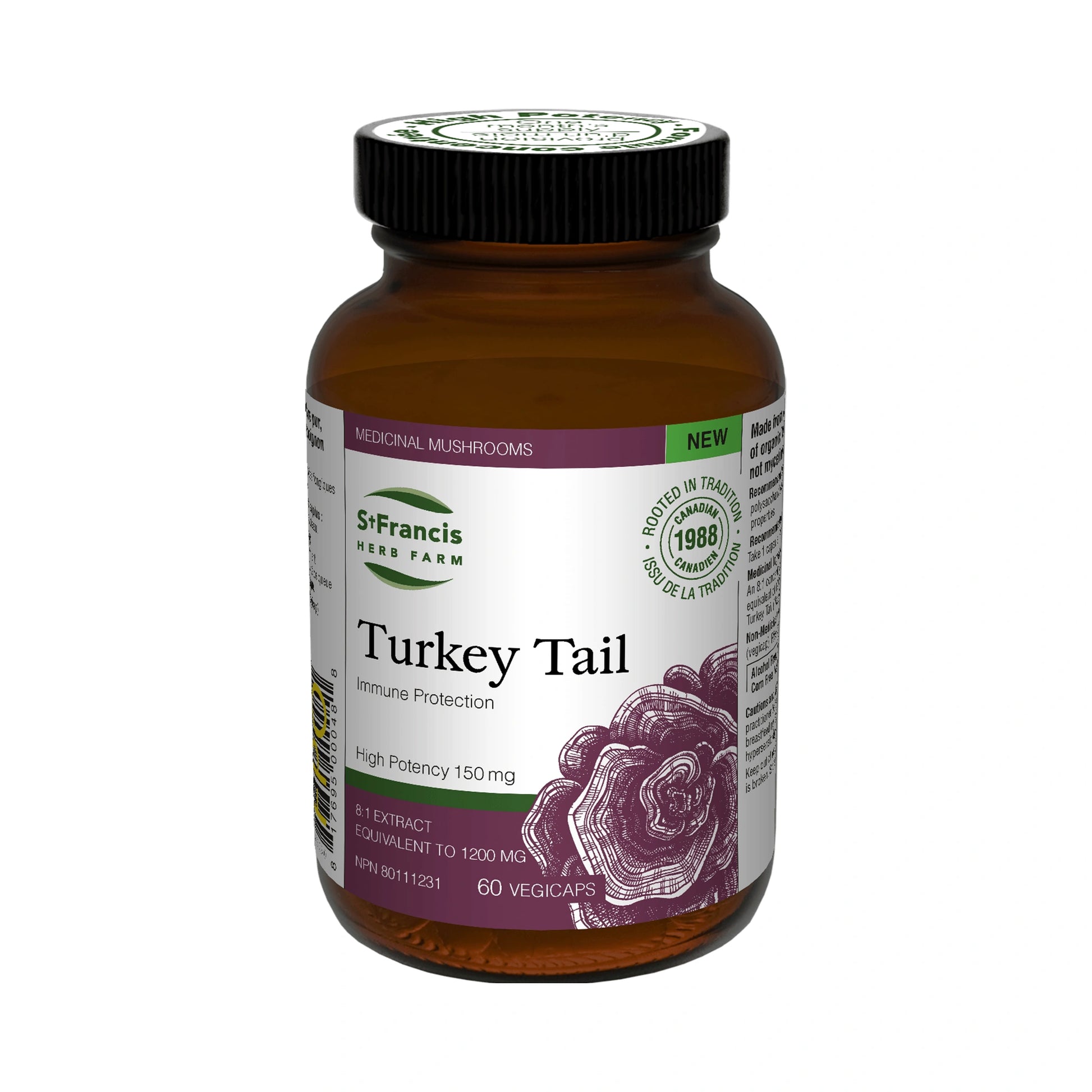 St. Francis Turkey Tail 8:1 Extract 60 Capsules