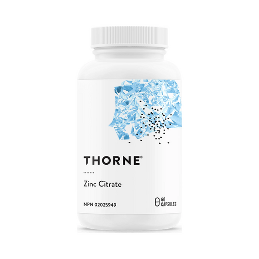Thorne Zinc Citrate 60 Capsules