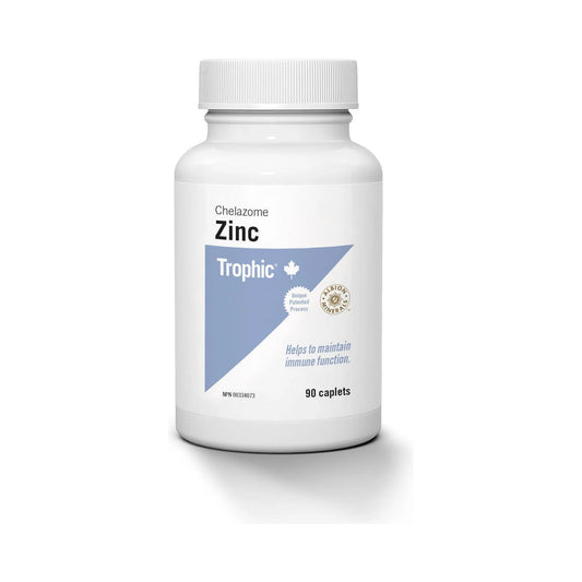 Trophic Zinc Chelazome 15mg 90 Caplets