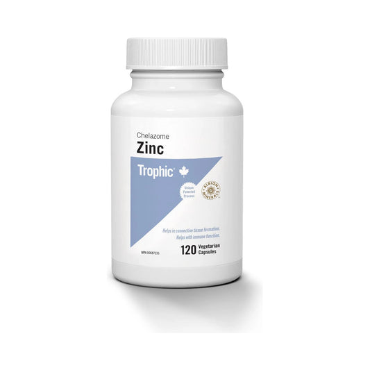 Trophic Zinc Chelazome 30mg 120 Veg Capsules